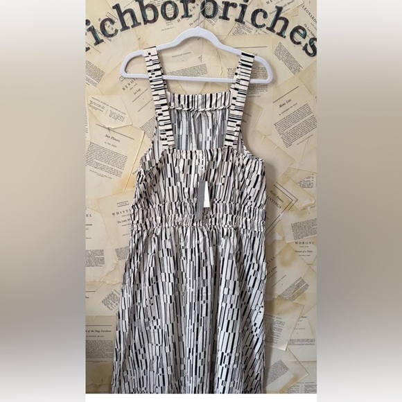 Anthropologie The Somerset Maxi Dress Poplin Halter Edition Tiered Smocked - Picture 6 of 7